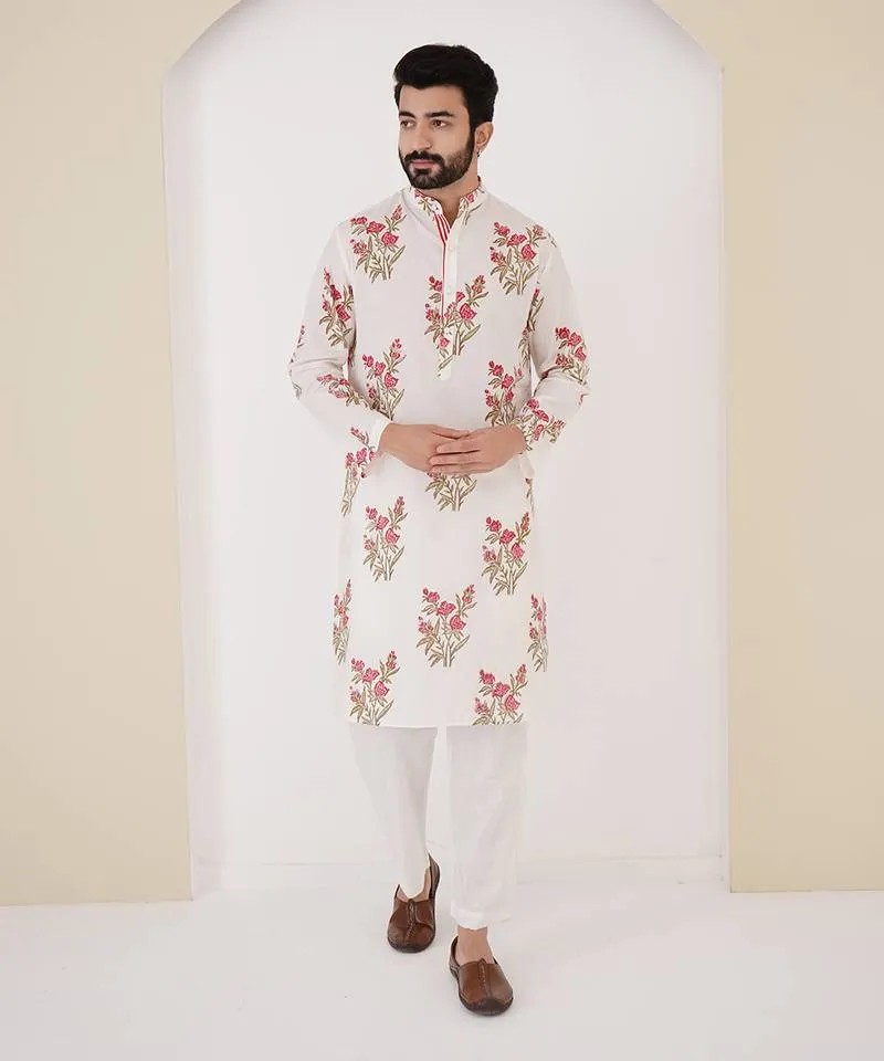 Ivory Flora Kurta